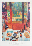 Pierre Bonnard exhibition poster - The breakfast room - still life - window - museum artist - art print - 1992