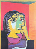 Pablo Picasso exhibition poster - Dora Maar - museum artist - art print - female portrait - 1999