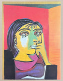 Pablo Picasso exhibition poster - Dora Maar - museum artist - art print - female portrait - 1999