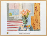 Henri Matisse exhibition poster - Vase of flowers - Fine Arts Museum - Boston - museum artist - art print - 1998