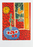 Henri Matisse exhibition poster - red interior - still life - room - French Art - museum artist - art print