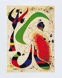 Joan Miro exhibition poster - La Nuit - The night - museum artist - art print - surrealism - offset litho - 1999