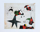 Joan Miro exhibition poster - Rhythm of the snake's passage - museum artist - art print - surrealism - offset litho - 1998