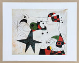 Joan Miro exhibition poster - Rhythm of the snake's passage - museum artist - art print - surrealism - offset litho - 1998