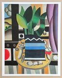 Fernand Leger exhibition poster - Still life - table - museum artist - art print - cubism