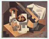 Juan Gris exhibition poster - Still life - Guitar on a table - museum artist - art print