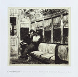 Edward Hopper exhibition poster - Night on the El Train - Wadsworth Atheneum Museum of Art - art print - 2016