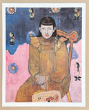 Paul Gauguin exhibition poster - Portrait of a young girl - museum artist - art print