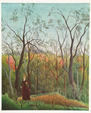 Henri Rousseau exhibition poster - The walk in the forest - museum artist - art print
