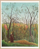 Henri Rousseau exhibition poster - The walk in the forest - museum artist - art print
