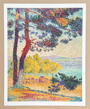 Henri Edmond Cross exhibition poster - Après midi à Pardigon - impressionist - pointillism - delacroix - signac - museum artist - art print