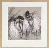 Edgar Degas exhibition poster - Premiere - Ballet dancing - class room - museum artist -art print