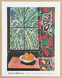 Henri Matisse exhibition poster - Interior with Egyptian Curtain - art print