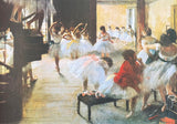 Edgar Degas exhibition poster - Ecole de Danse - ballet - class room - art print
