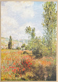 Claude Monet exhibition poster - Landscape in Ile Saint-Martin - impressionist - romantic - museum artist - large art print