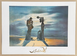 Salvador Dali exhibition poster - Reminescence archeologique de l'angelus de millet - surrealism - art print