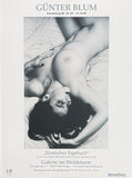 Gunter Blum exhibition poster - Angel - nude - gallery Im Weldeturm - vogue - art print - sexy - black white photography