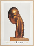 Constantin Brancusi exhibition poster - Mlle Pogany III - Sculpture - Modernism - museum artist - art print - 1995