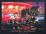 Chris Consani exhibition poster - Legendary Crossroads - American Diner - famous - celebrities - Hollywood - art print - realism