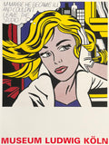 Roy Lichtenstein exhibition poster - M-Maybe - museum artist - art print - pop art - 2005