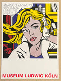 Roy Lichtenstein exhibition poster - M-Maybe - museum artist - art print - pop art - 2005