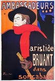 Henri De Toulouse-Lautrec exhibition poster - Ambassadeurs - large art print - high quality reproduction