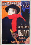 Henri De Toulouse-Lautrec exhibition poster - Ambassadeurs - large art print - high quality reproduction