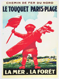 Le Touquet Paris - Plage - France - French Tourism - Golf - Travel - Advertisement - decorative art print - exhibition poster - reproduction