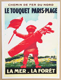 Le Touquet Paris - Plage - France - French Tourism - Golf - Travel - Advertisement - decorative art print - exhibition poster - reproduction