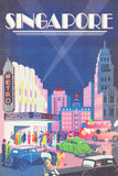 Singapore - exhibition poster - Tourism - Travel - advertisement - decorative art print - reproduction
