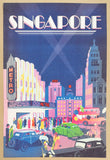 Singapore - exhibition poster - Tourism - Travel - advertisement - decorative art print - reproduction