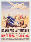 Geo Ham exhibition poster - Formula 1 - Grand prix automobile - car race - high quality reproduction - art print