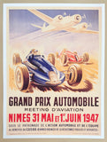 Geo Ham exhibition poster - Formula 1 - Grand prix automobile - car race - high quality reproduction - art print