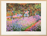 Claude Monet exhibition poster - Jardin de Monet Giverny - impressionist - romantic - museum artist - art print - 1989