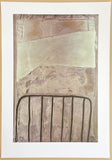 Antoni Tapies exhibition poster - Great White in the Cage - museum artist - large art print - 2007