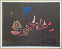 Paul Klee exhibition poster - Departure of the Ships - museum artist - art print