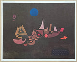 Paul Klee exhibition poster - Departure of the Ships - museum artist - art print