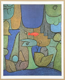Paul Klee exhibition poster - Underwater garden - museum artist - art print - excellent