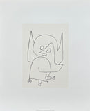 Paul Klee exhibition poster - Schellen-Engel - Angel - museum artist - art print - excellent - silkscreen paper - 1992