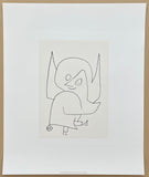 Paul Klee exhibition poster - Schellen-Engel - Angel - museum artist - art print - excellent - silkscreen paper - 1992