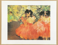 Edgar Degas exhibition poster - Ballerina in rosa - pink - museum artist - art print - ballet dancing - class room