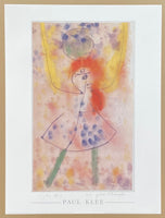 Paul Klee exhibition poster - Mit grünen Strümpfen - with green stockings - girl - woman - museum artist - art print