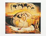 Salvador Dali exhibition poster - Geopoliticus - surrealism - museum artist - art print - 2004