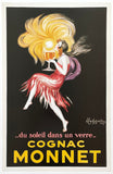 Cognac Monnet exhibition poster - wine - cheers - drinks - decorative art print - restaurant - bar - reproduction - Leonetto Cappiello