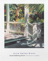 Alice Dalton Brown exhibition poster - Small Glittering Porch - Fischbach Gallery - American artist - art print