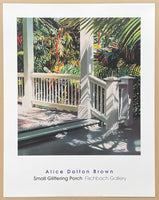 Alice Dalton Brown exhibition poster - Small Glittering Porch - Fischbach Gallery - American artist - art print