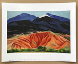 Georgia O'Keeffe exhibition poster - Black Mesa Landscape - New Mexico - museum artist - art print