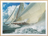 Guilaume Plisson exhibition poster - Sailing yacht - Nioulargue - vessel - ocean - sea - regatta - art print - photography - offset litho