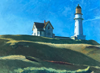 Edward Hopper exhibition poster - Lighthouse Hill - museum artist - art print - offset lithograph