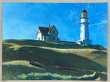 Edward Hopper exhibition poster - Lighthouse Hill - museum artist - art print - offset lithograph